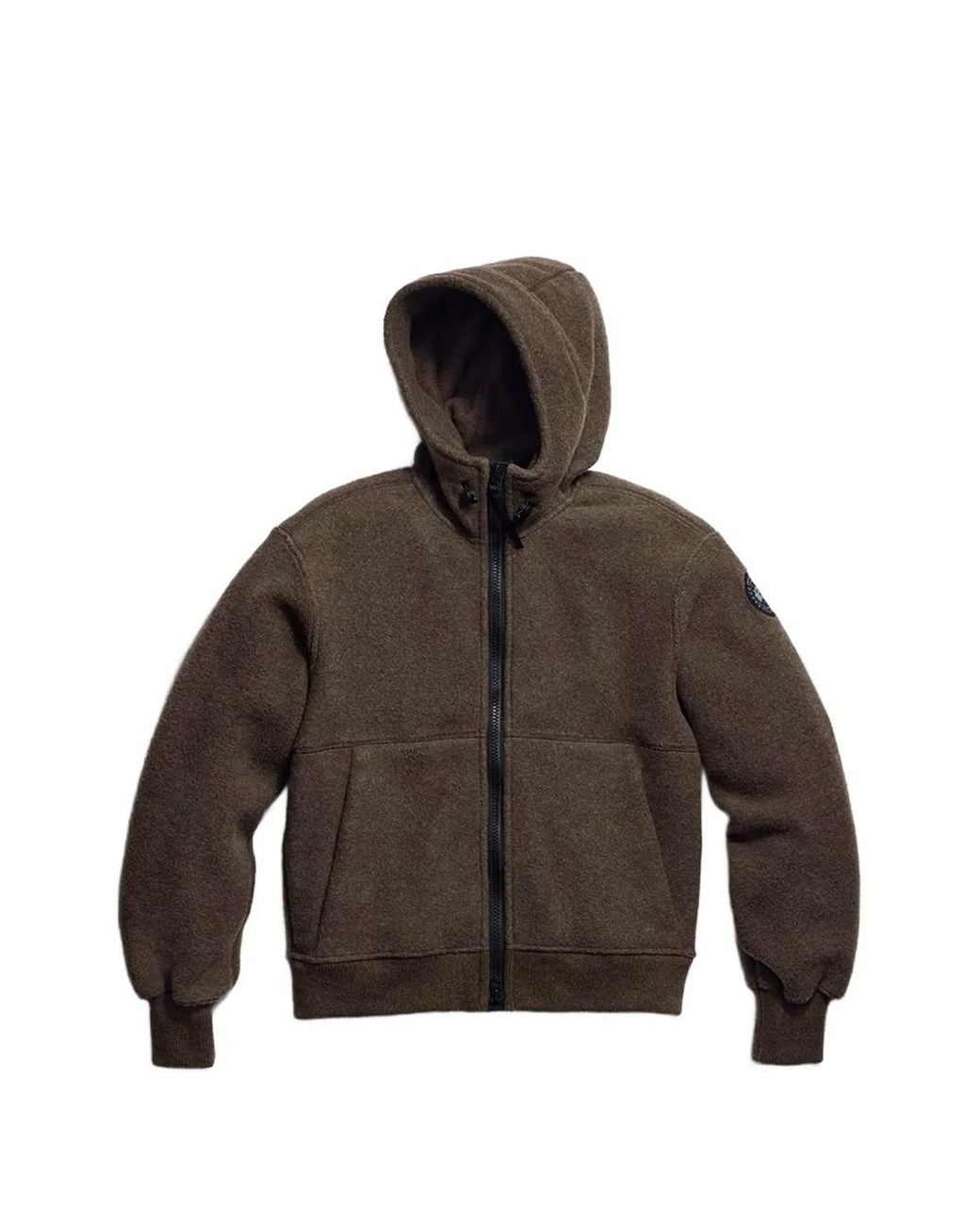 Canada Goose Brown Chilliwack Logo-Patch Hooded Jacket for men