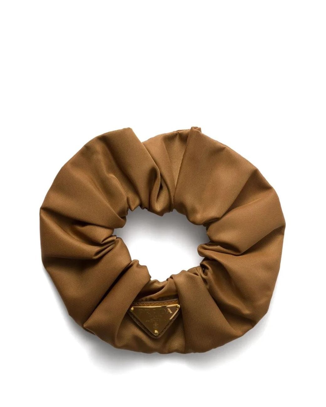 Prada Re-Nylon Scrunchie in het Brown