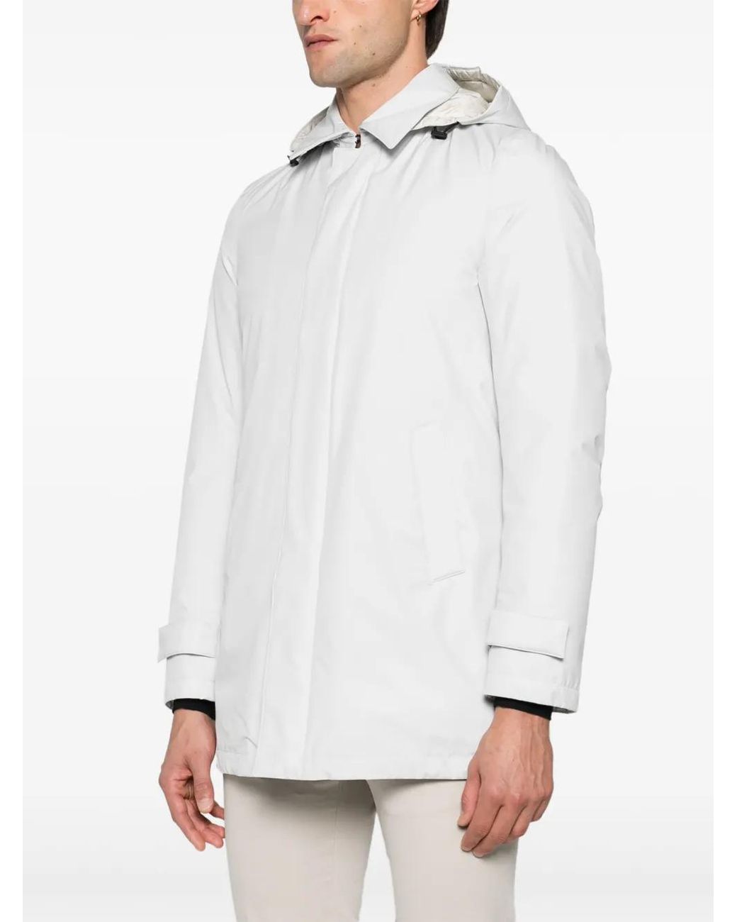Herno White Padded Coat for men