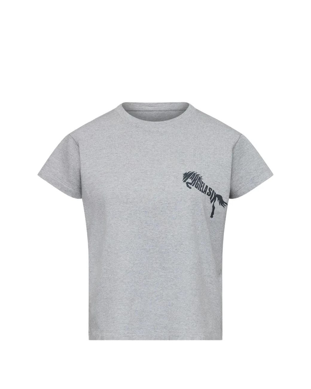MM6 by Maison Margiela Gray Graphic-Print T-Shirt