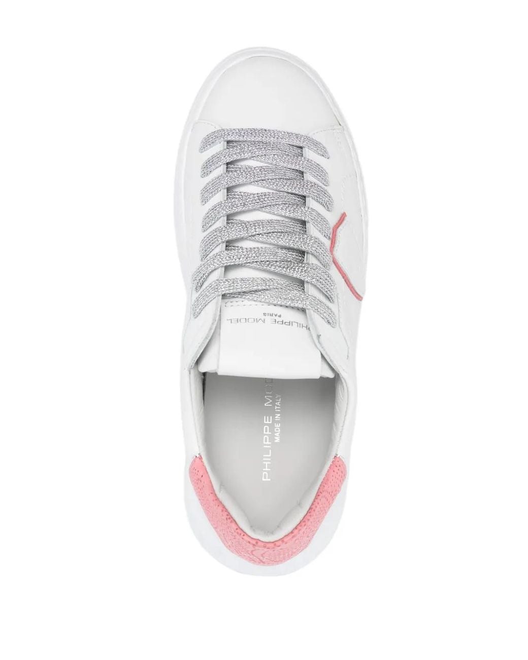 Philippe Model Temple Sneakers in het White