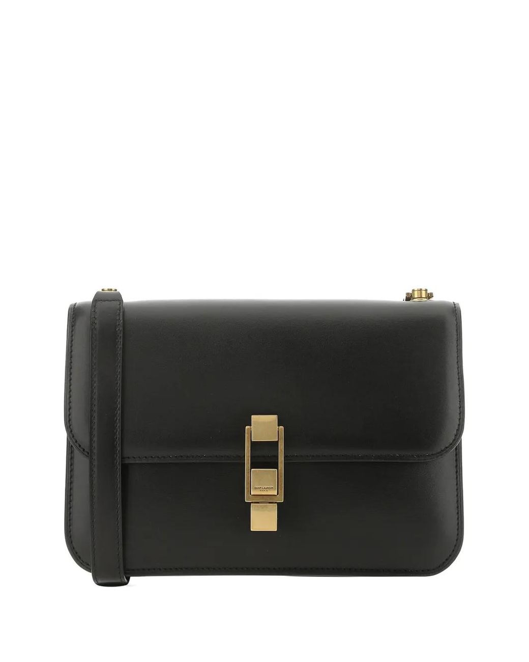Saint Laurent Black Carré Leather Shoulder Bag