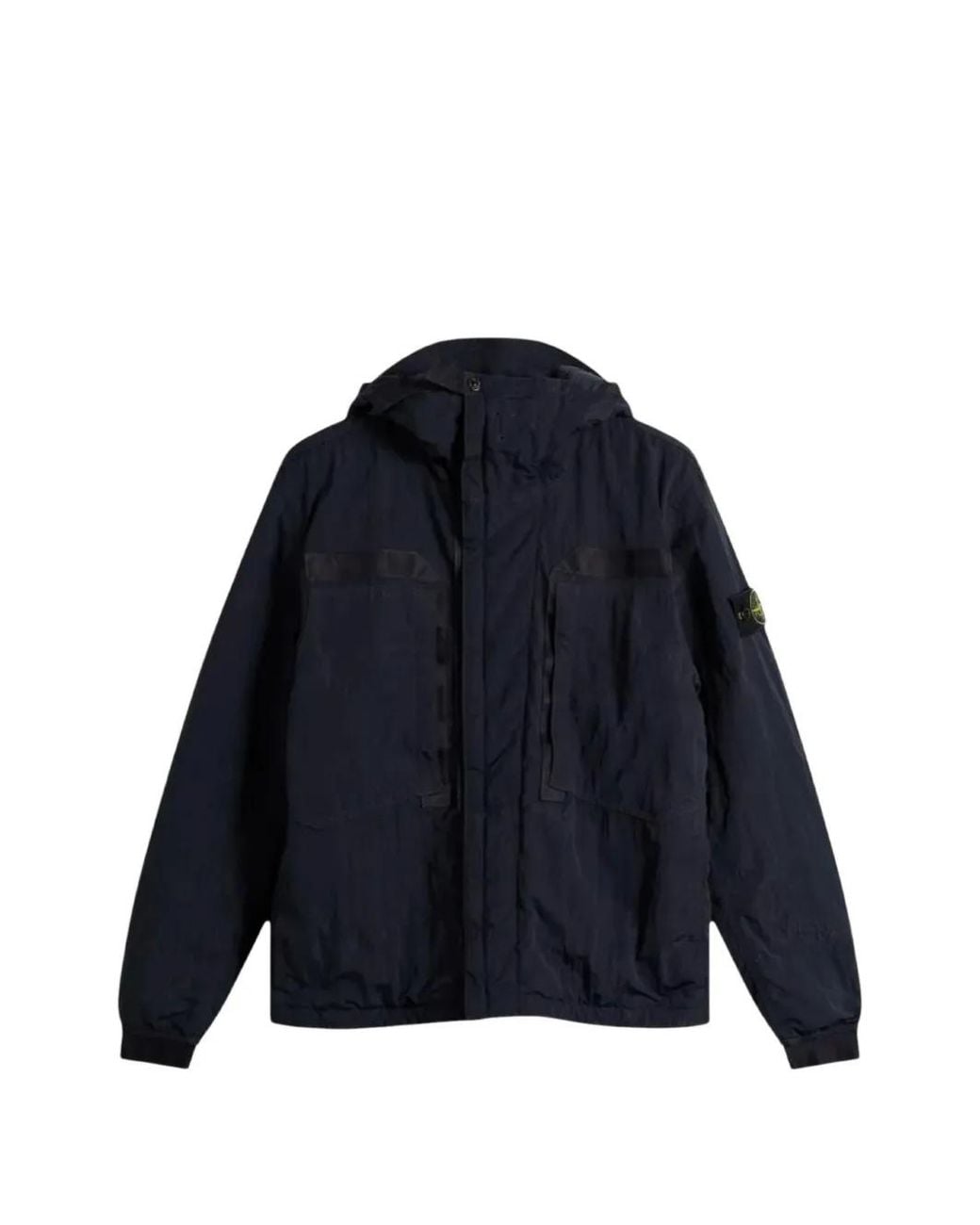 Stone Island Blue Q100007 Warp Rib Nylon-Tc Jacket for men