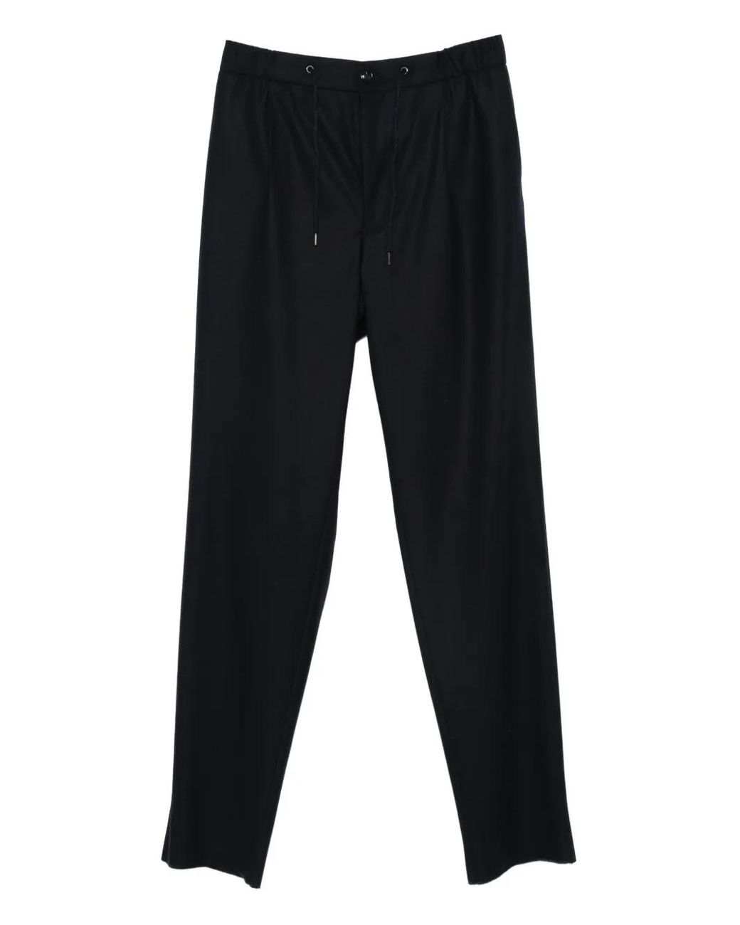 Pantalones Plisados Con Cordones Giorgio Armani de hombre de color Black