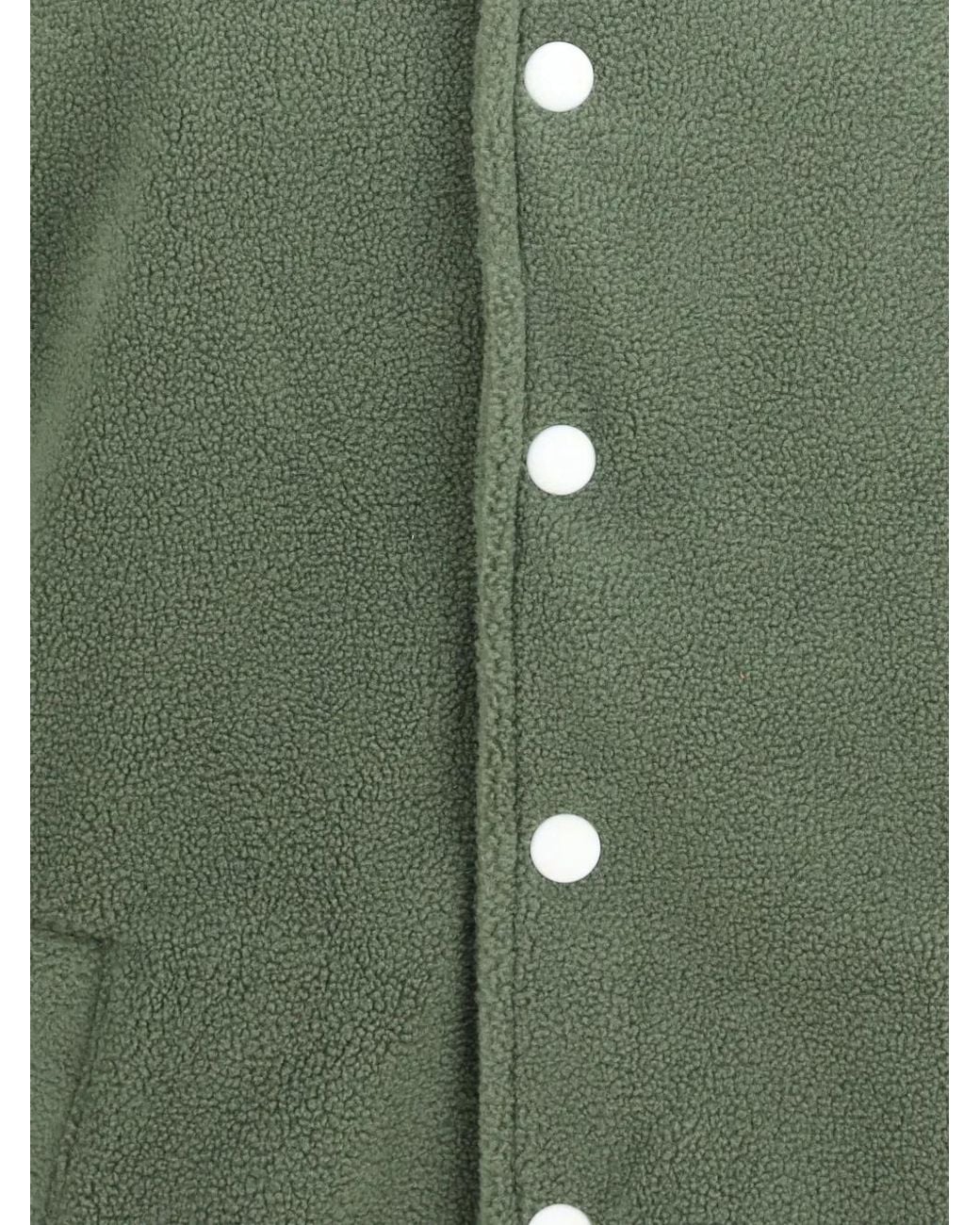 Gcds Green Logo-Embroidered Bomber Jacket for men