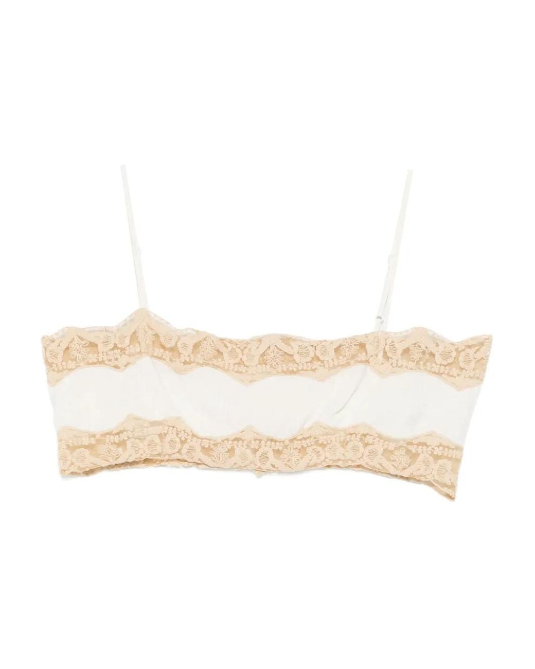 Bode Natural Trousseau Lace Bra