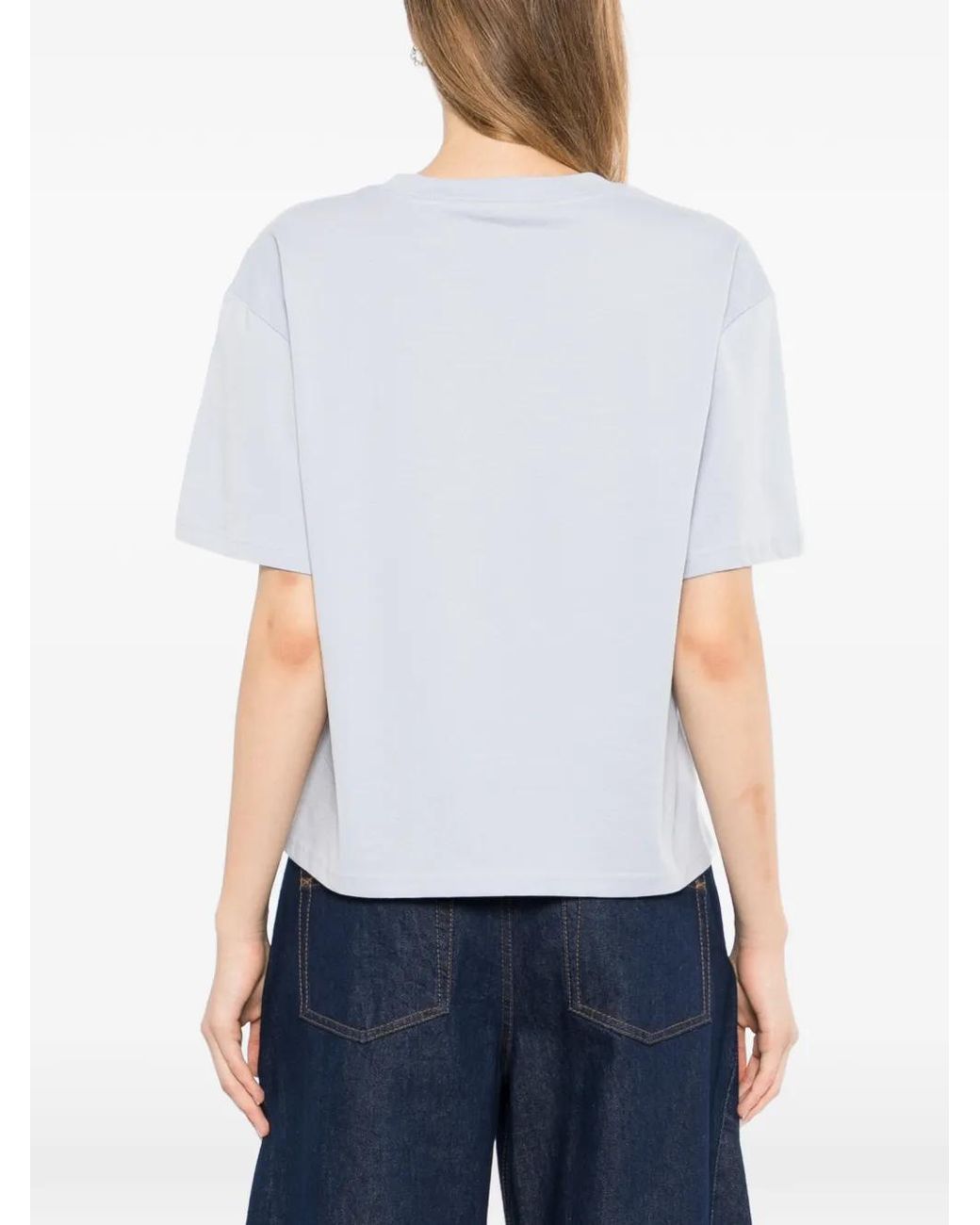 Melt White T-Shirt À Imprimé Graphique