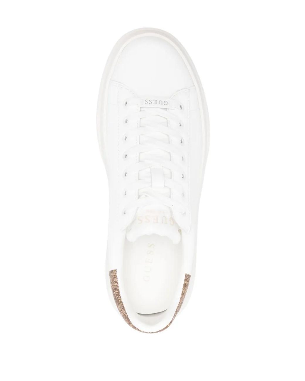 Guess White Elba 4G Logo Sneakers for men