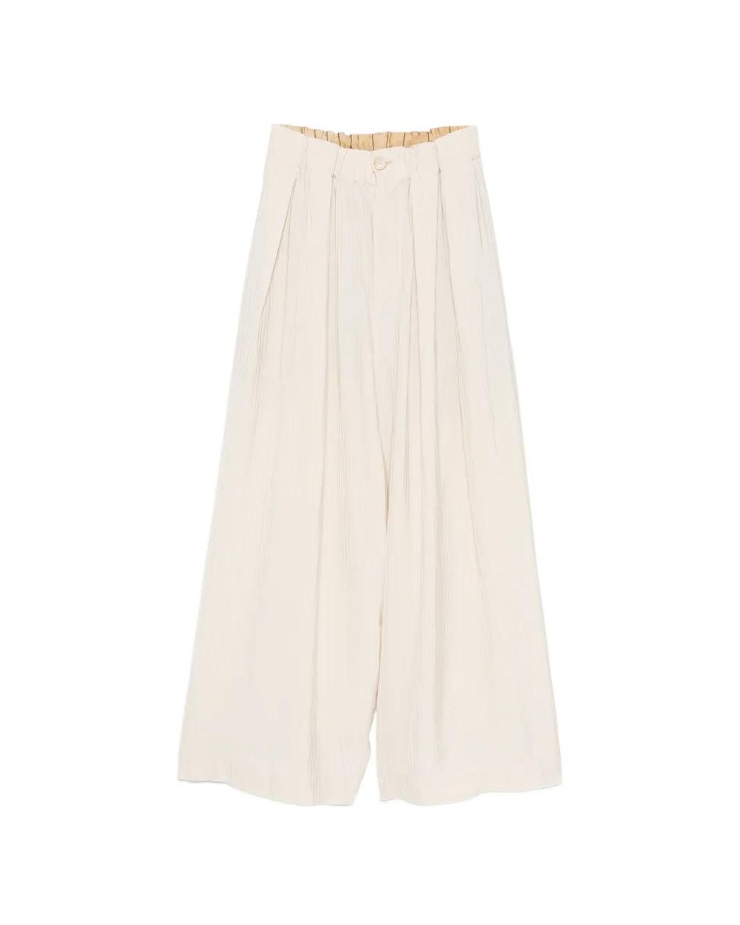 Uma Wang White Pantalon Poetic