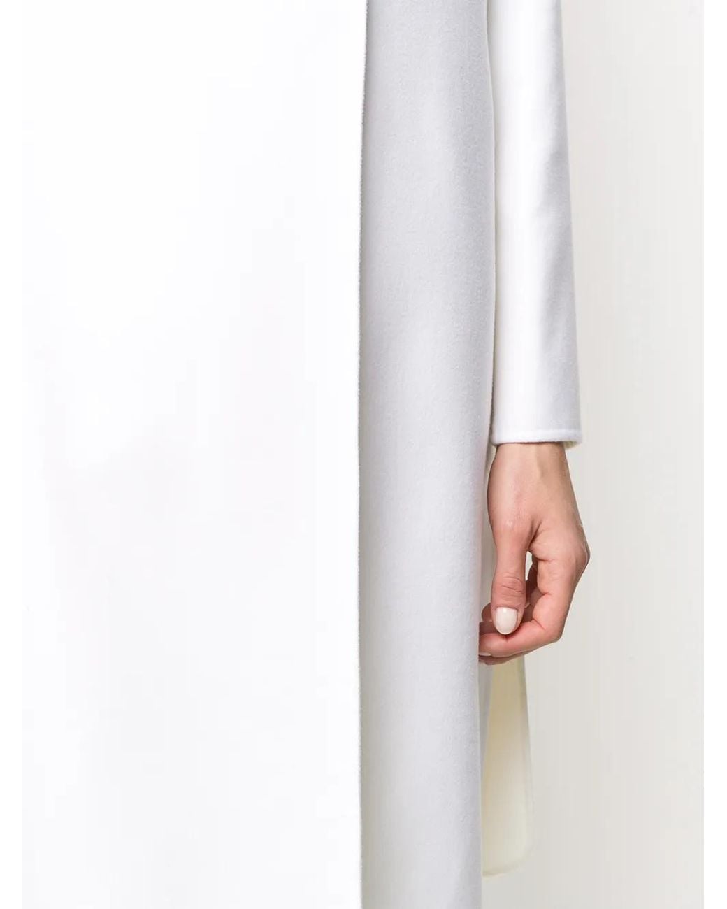 Fabiana Filippi White Oversized Long Coat