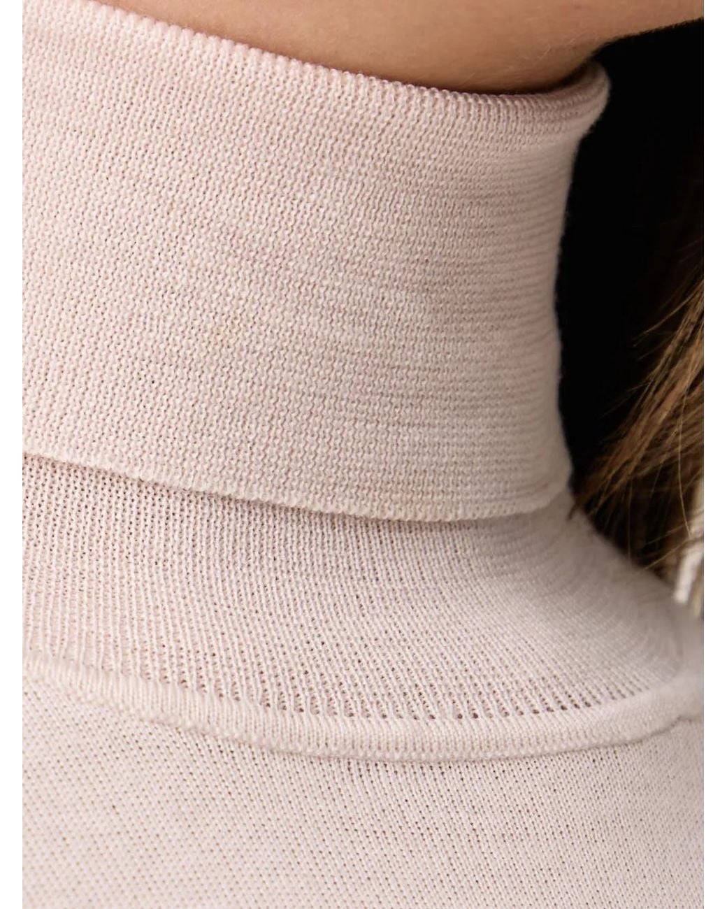 Kaos White Roll-Neck Sweater