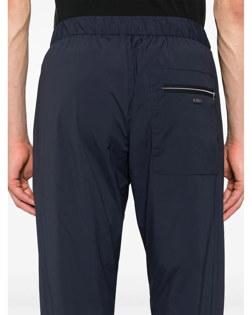 Herno Blue Packable Travel Pants for men
