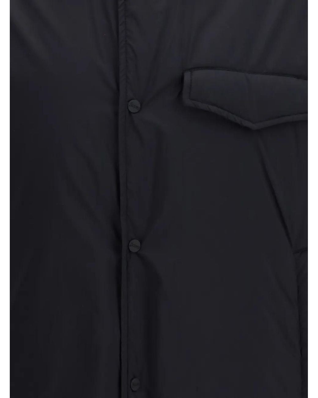 Herno Blue Button-Down Pocket-Detail Shirt Jacket for men