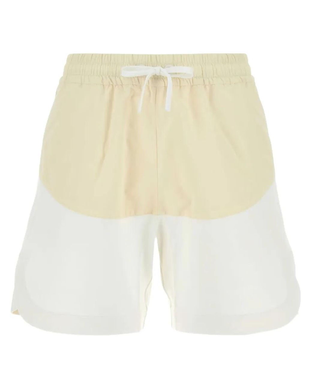Herno Multicolor Two-Tone Stretch Cotton Blend And Nylon Shorts