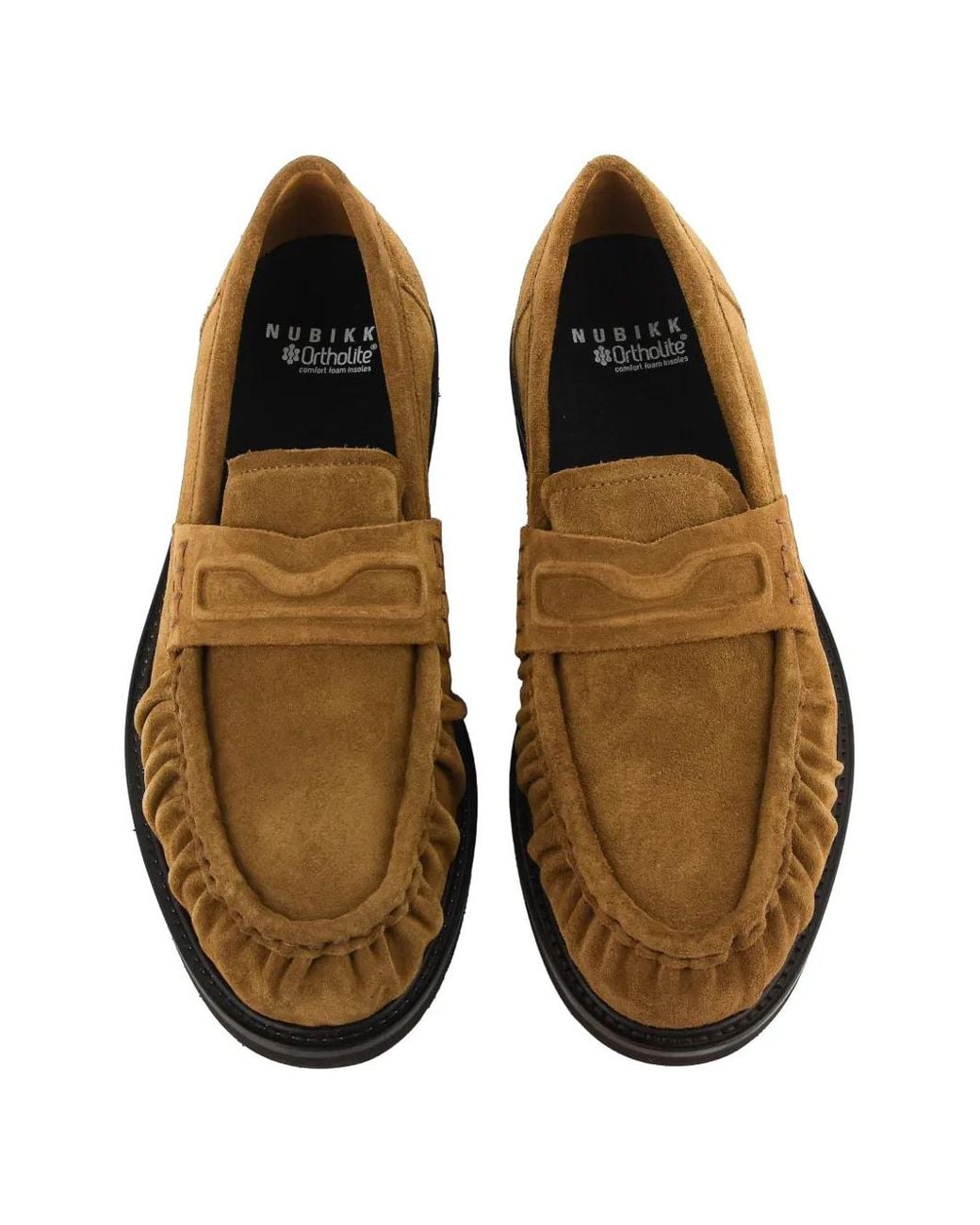 Nubikk Brown Jones Mio Suede Loafers for men