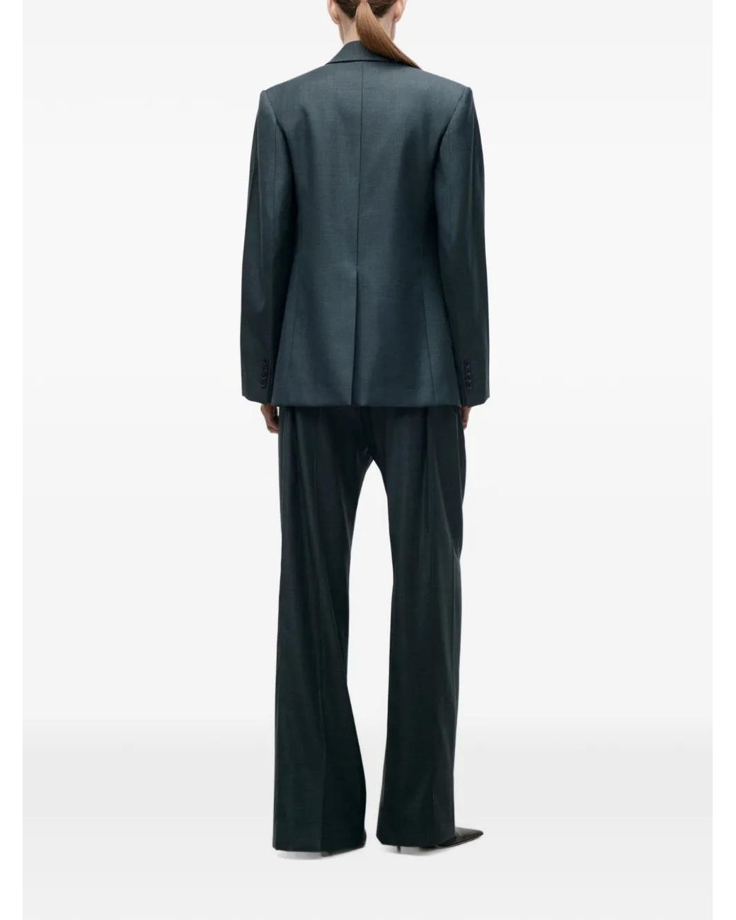 Victoria Beckham Black Olie Peak-Lapel Blazer