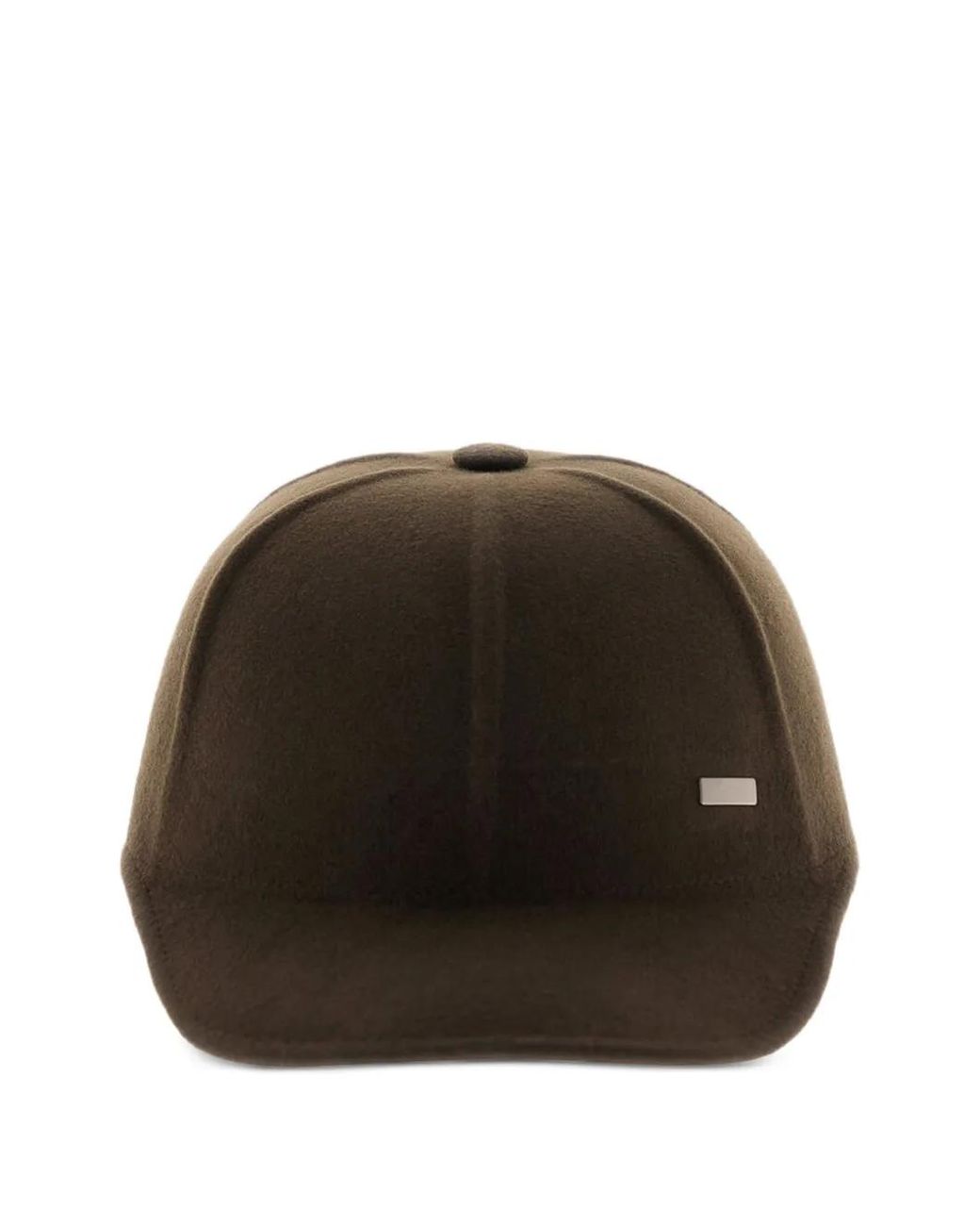 Herno Black Wool Baseball Cap for men
