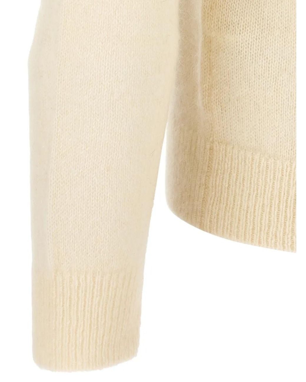 LARMERI STUDIO White Cashmere Polo Shirt for men