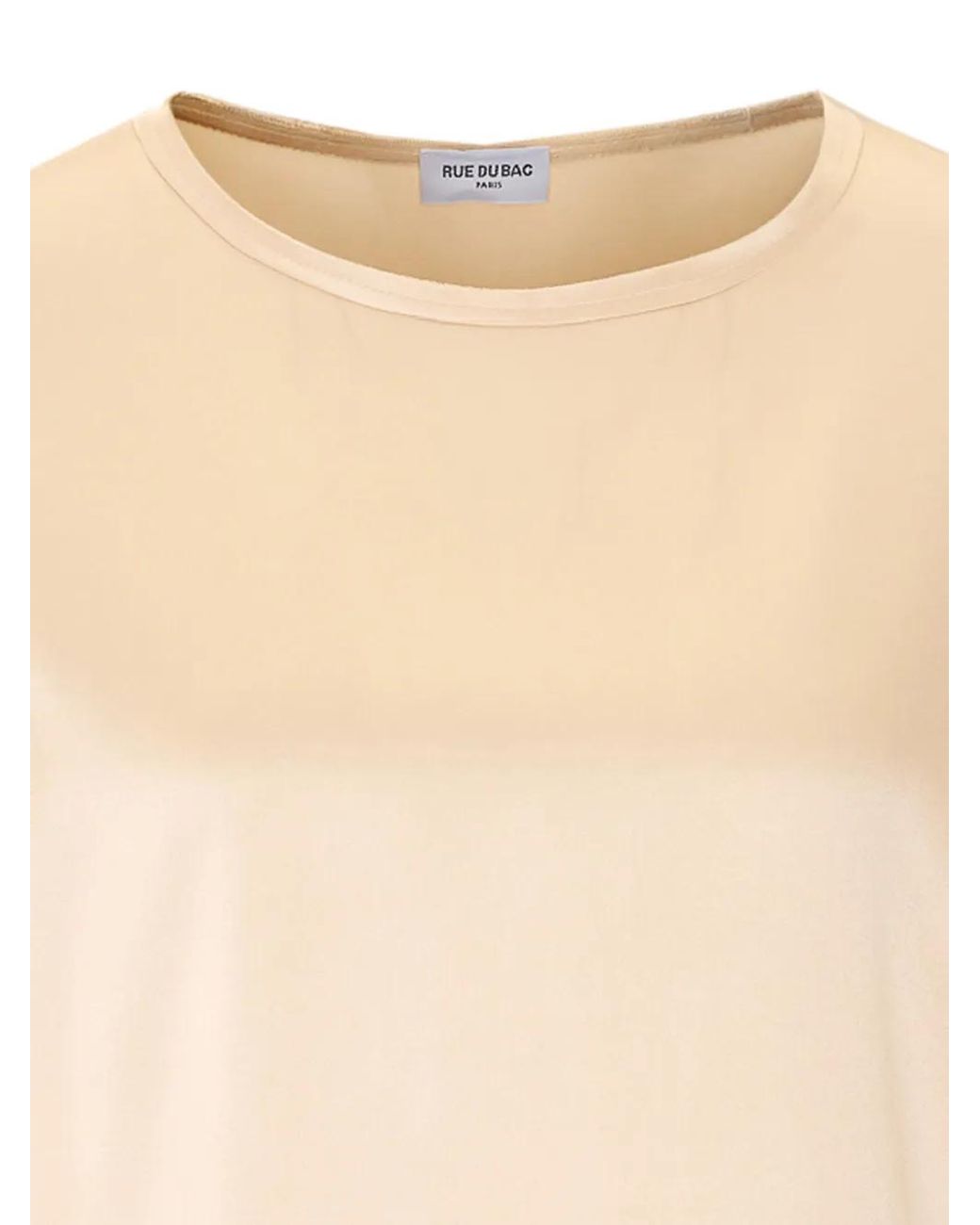 RUE DU BAC Natural Long-Sleeve Blouse