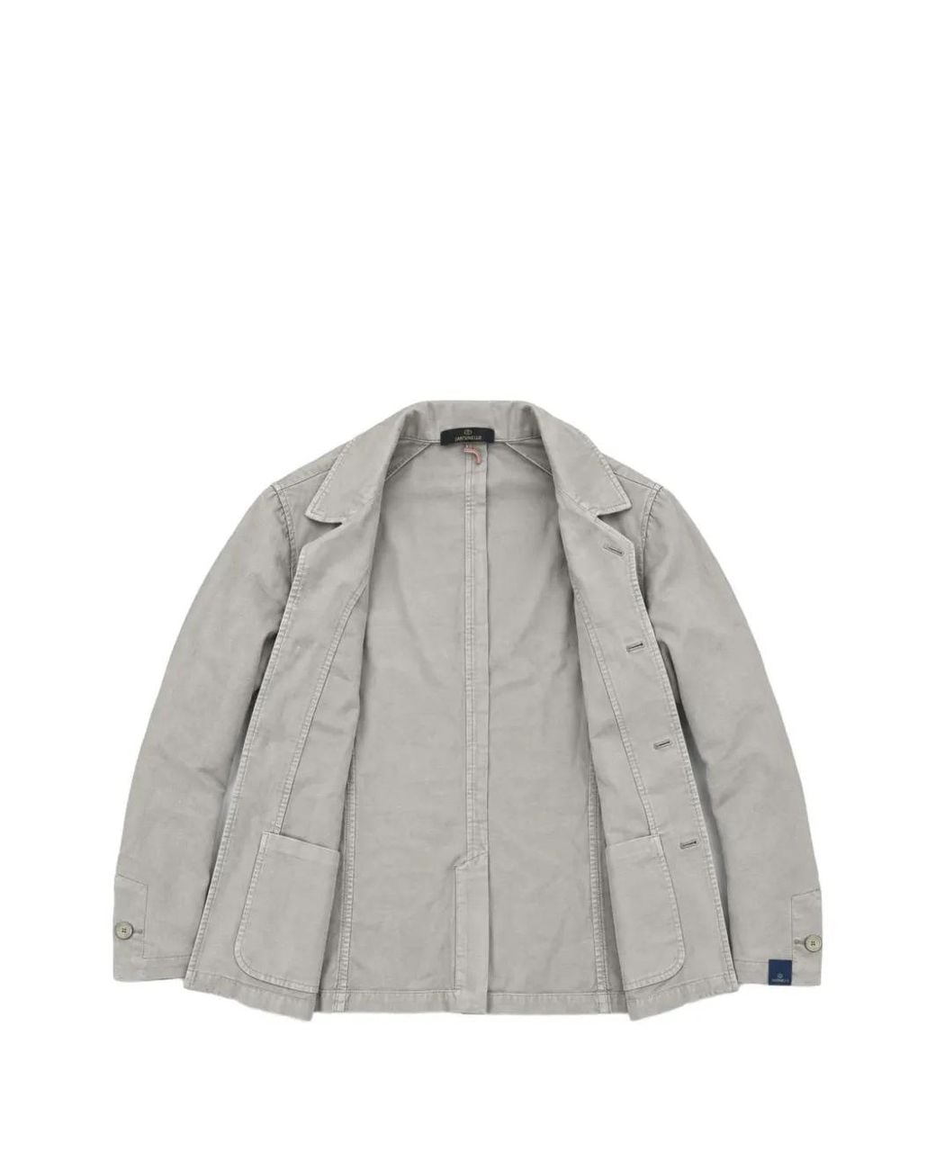 Santaniello Gray Zagara Single-Breasted Blazer for men
