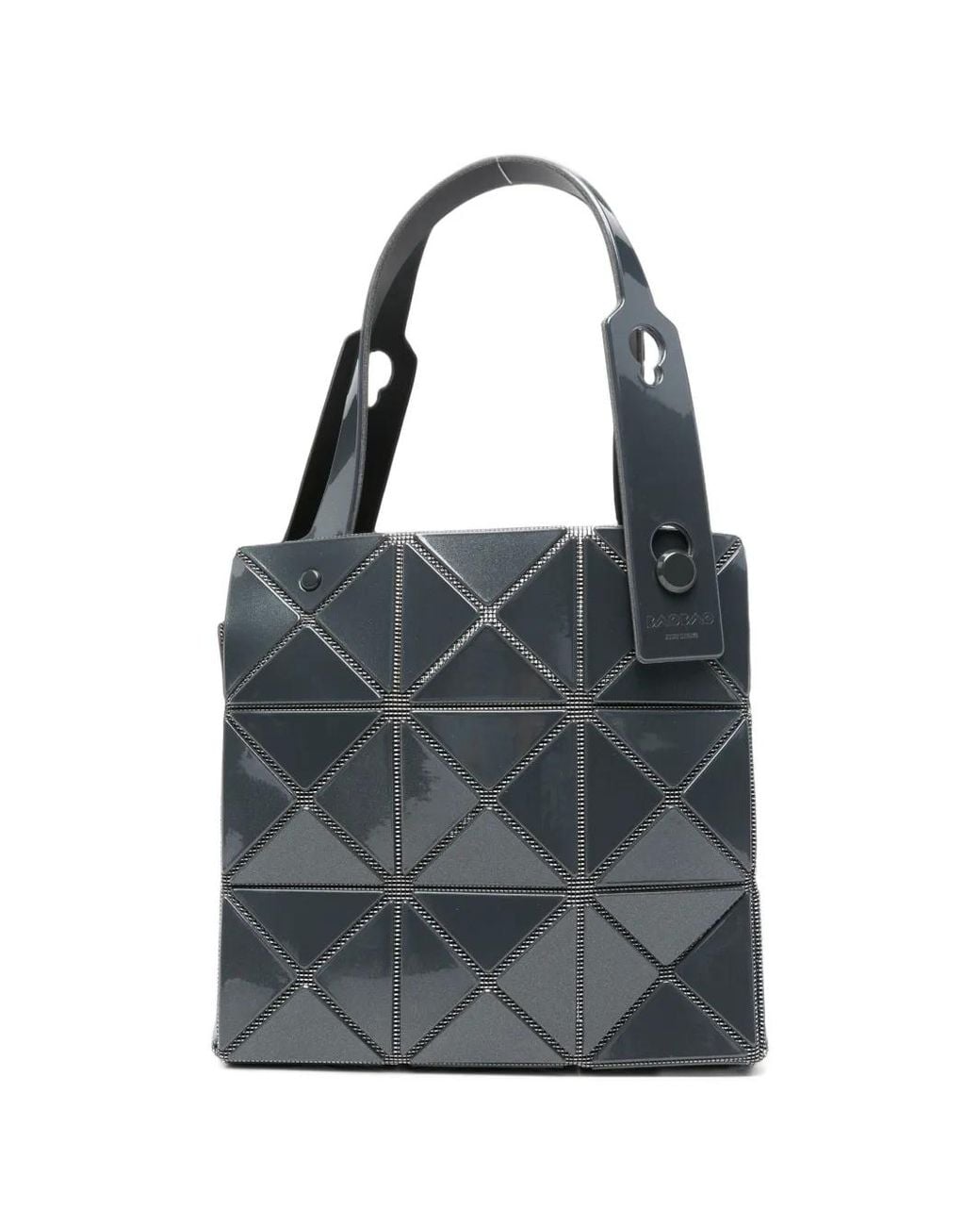 Issey Miyake Black Lucent Geometric Tote Bag
