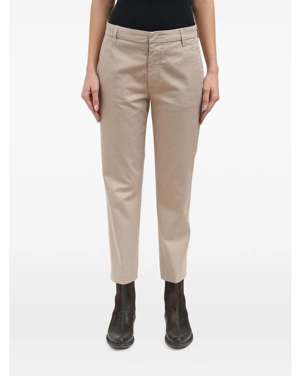 Dondup Natural Nima Zip-Fastening Tapered Trousers