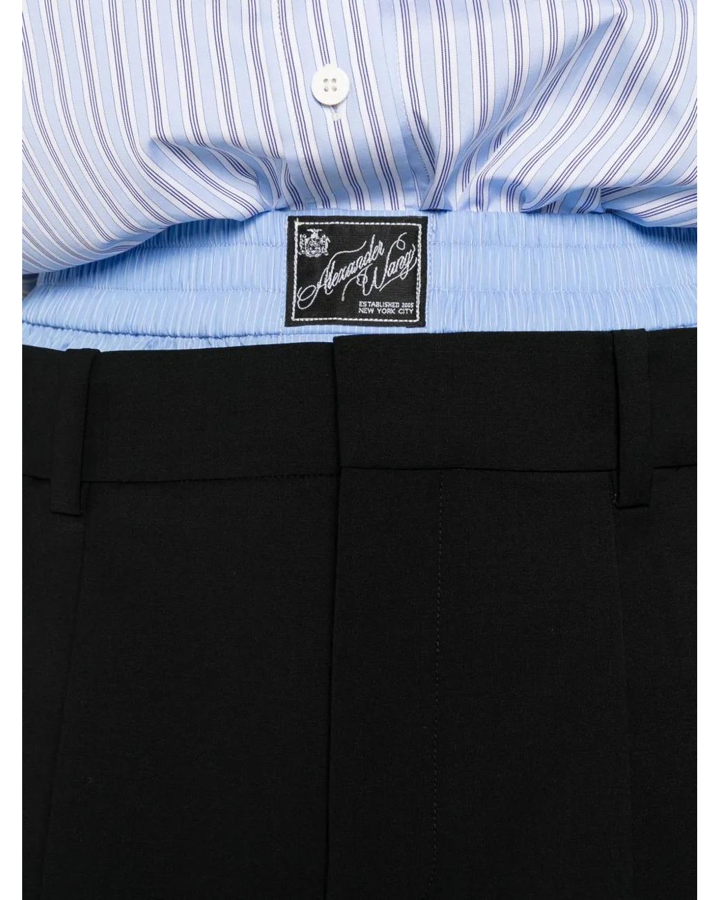 Alexander Wang Black Tropical Wool Skorts