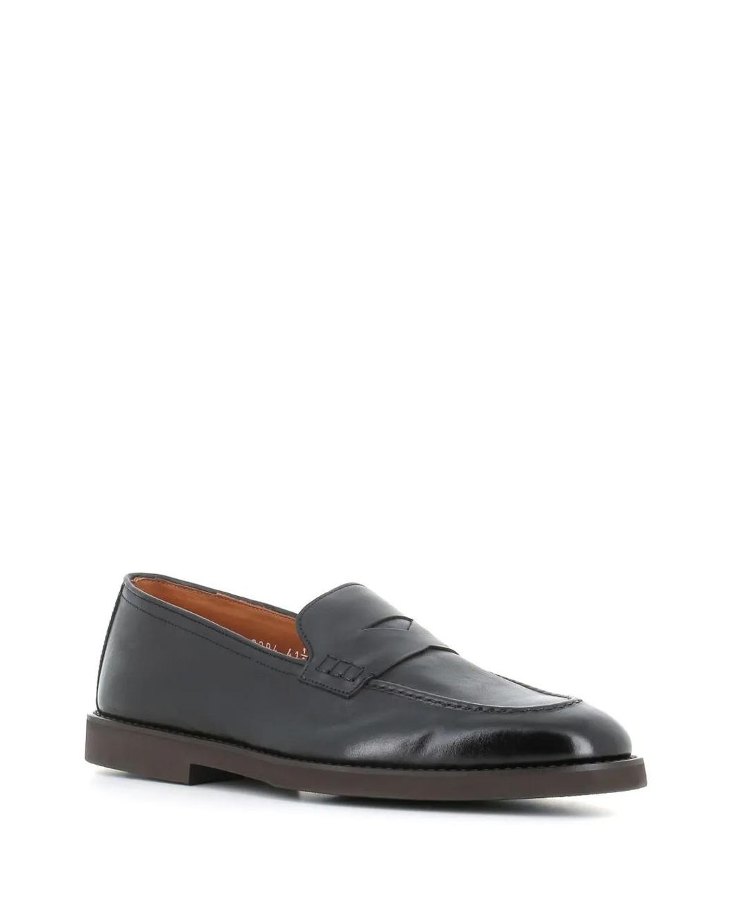 Doucal's Gray Leather Loafers for men