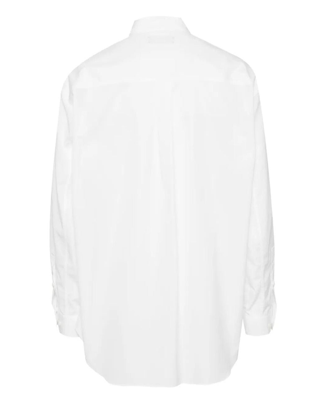 Undercover White Logo-Patch Cotton Shirt for men