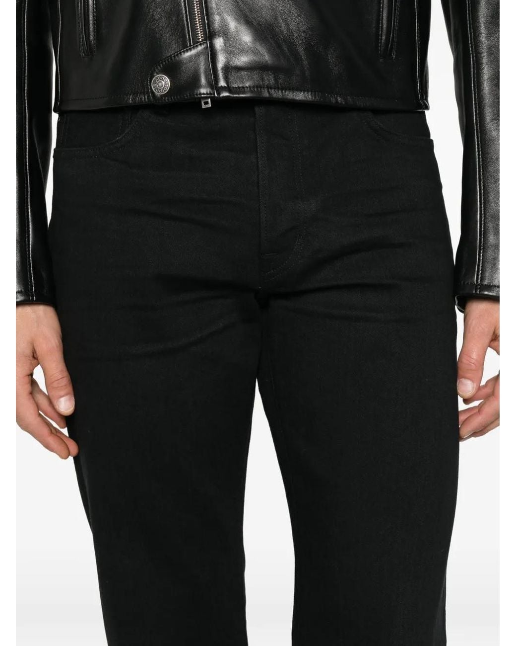Tom Ford Black Washed-Finish Jeans for men