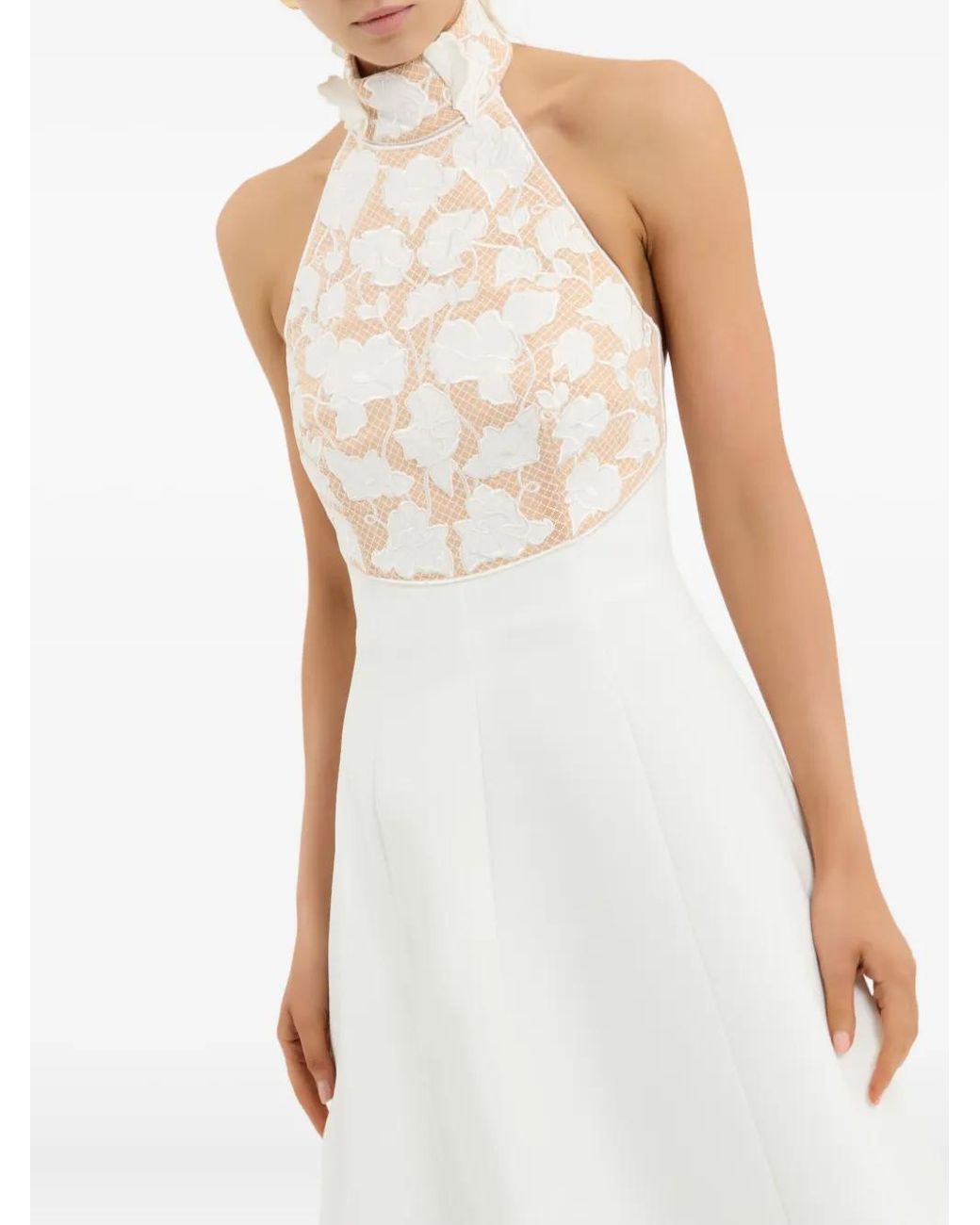 Rebecca Vallance White Parrish Midi Dress