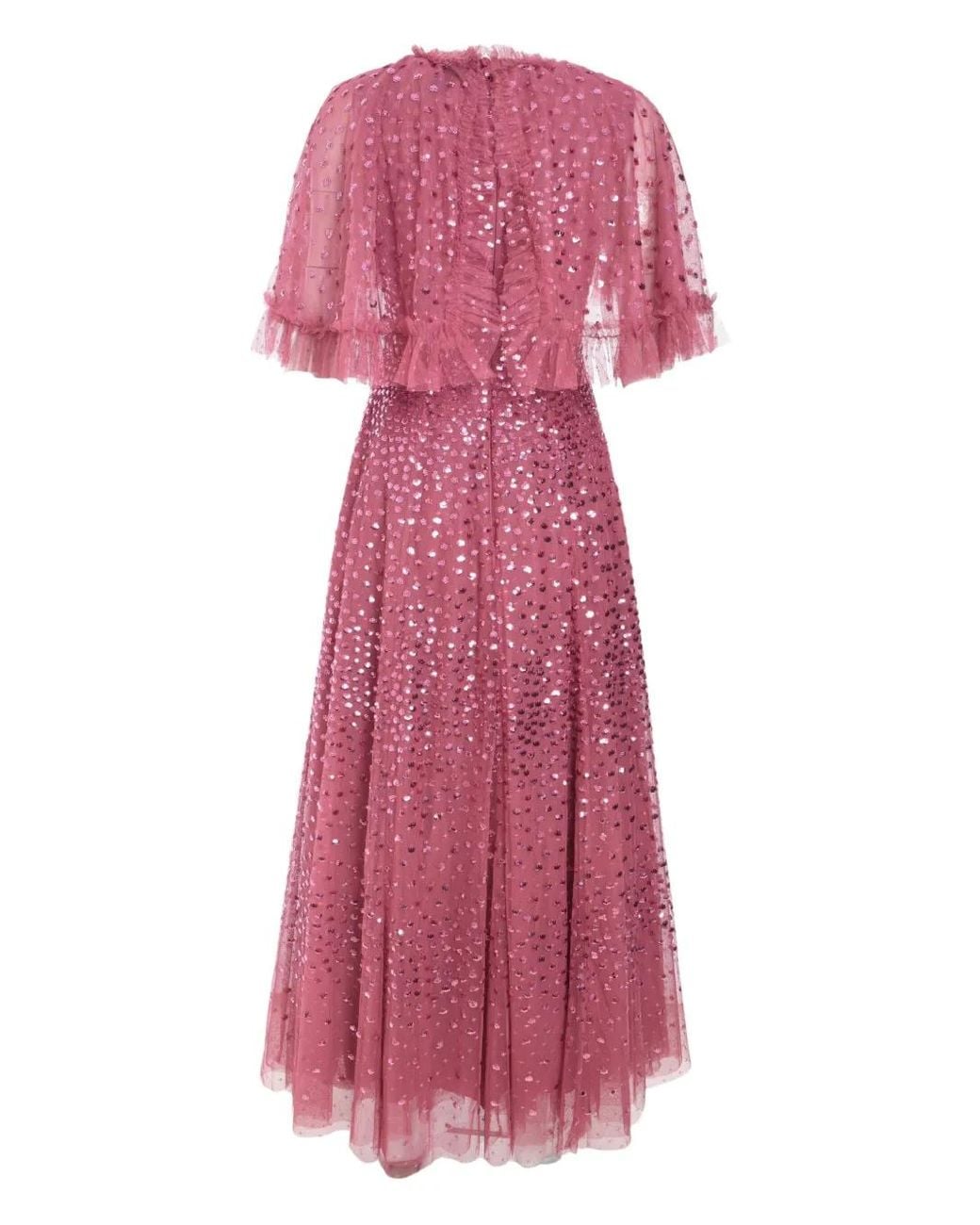 Needle & Thread Purple Cape Gown