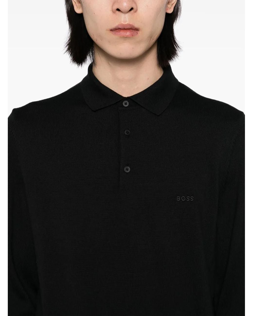 Boss Black Polo Sweater for men