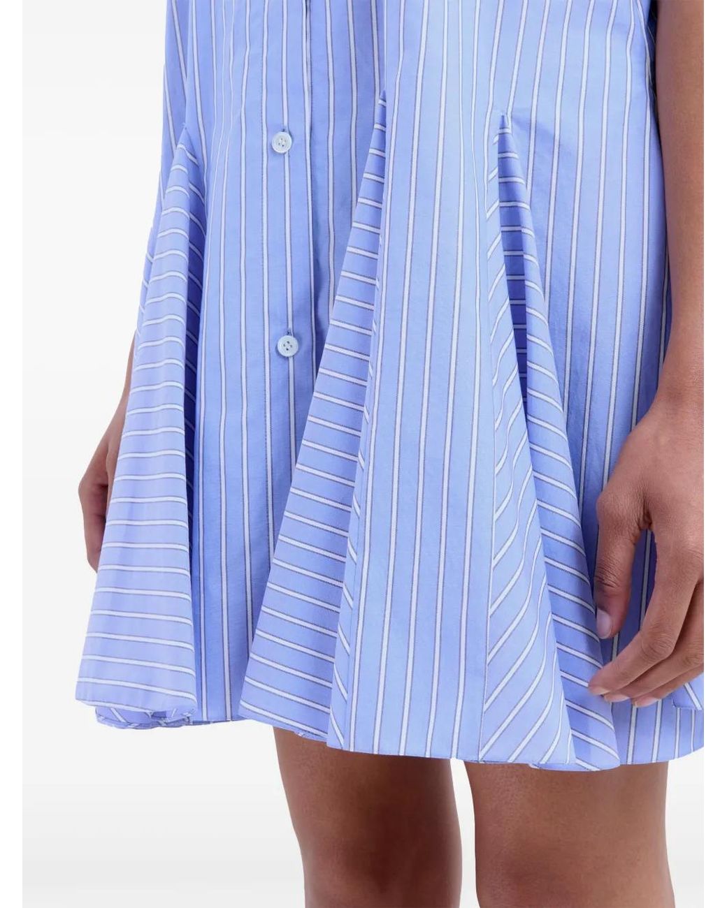 Marni Blue China Cotton Mini Dress