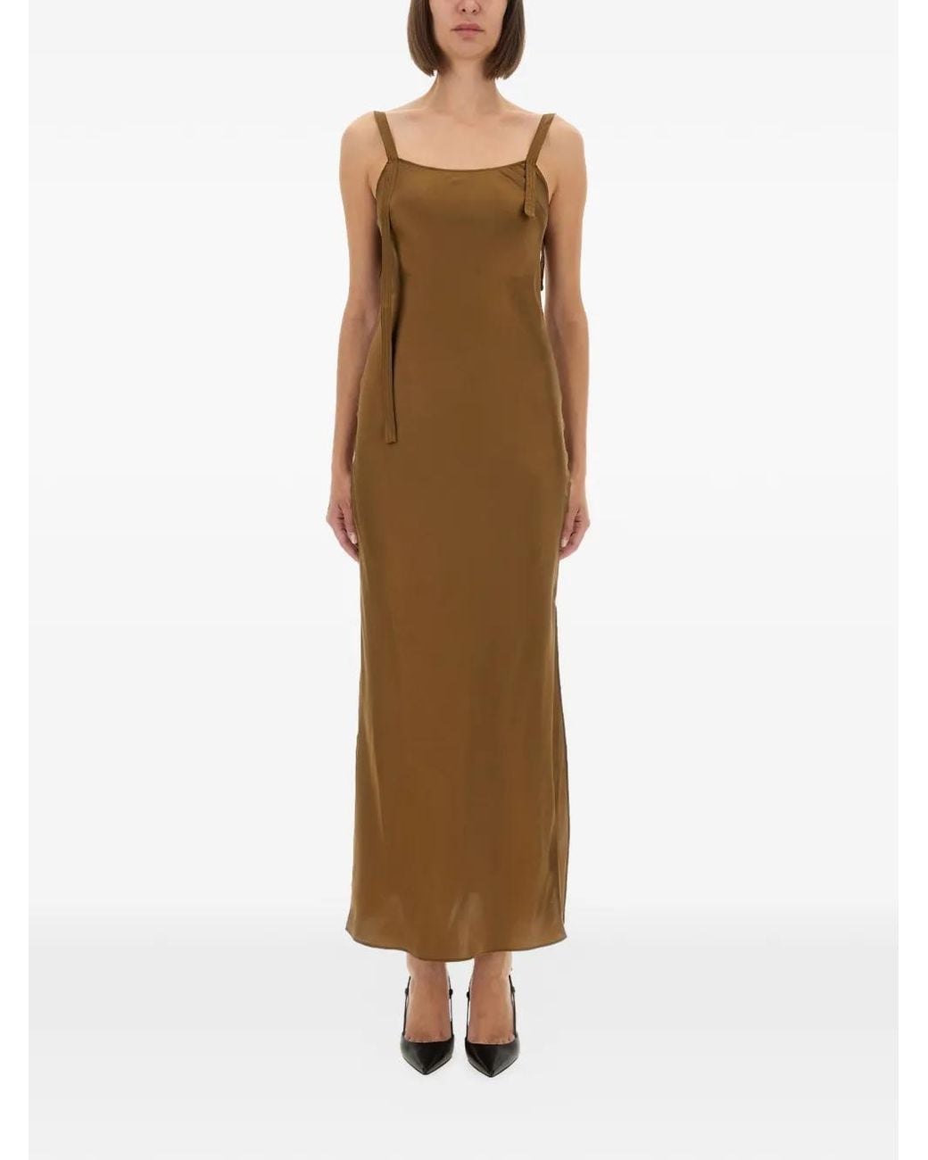 THE GARMENT Natural Tie-Strap Maxi Dress