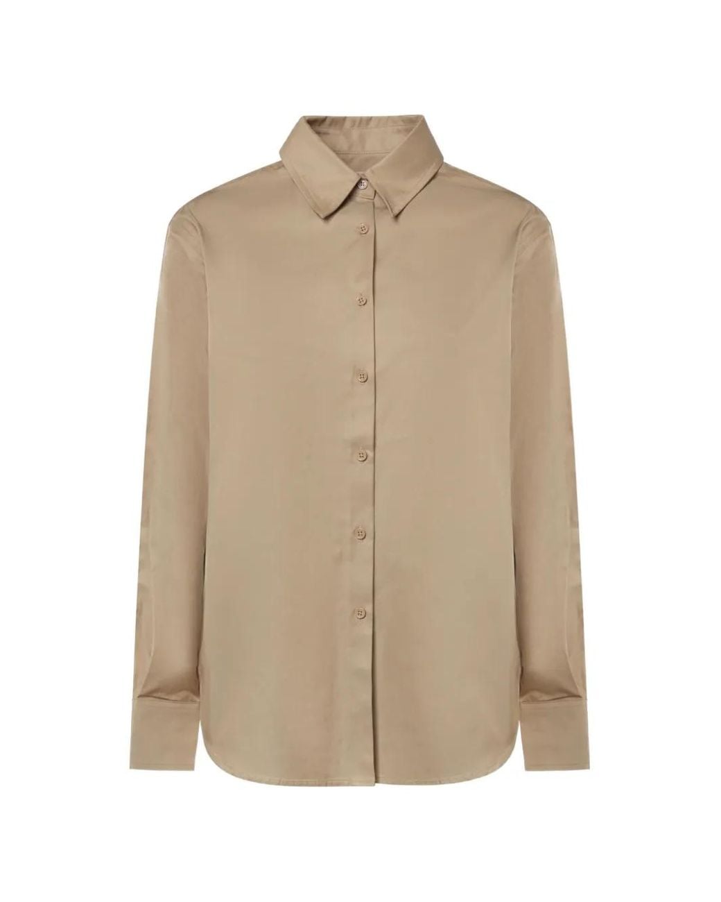 Frankie Shop Button-Down Blouse in het Natural