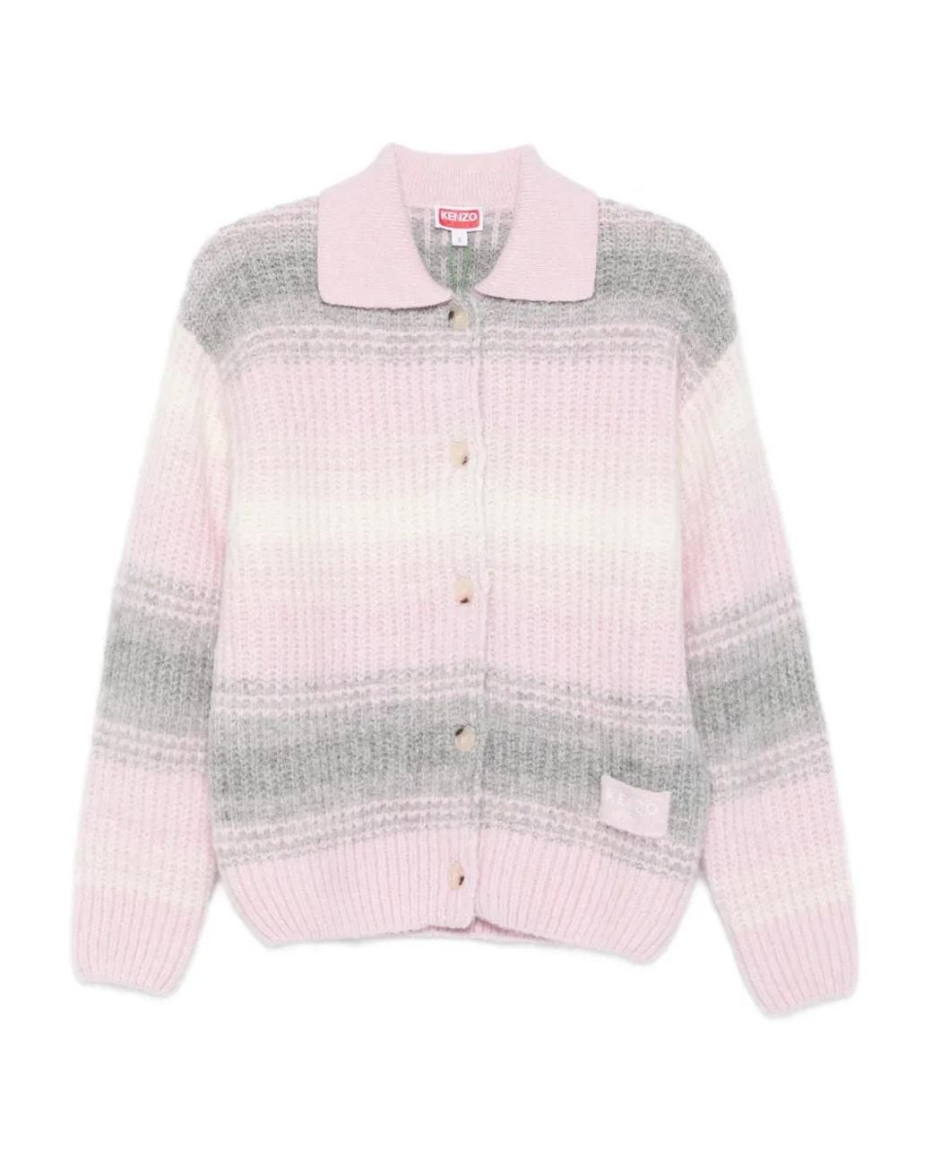 KENZO Pink Striped Cardigan