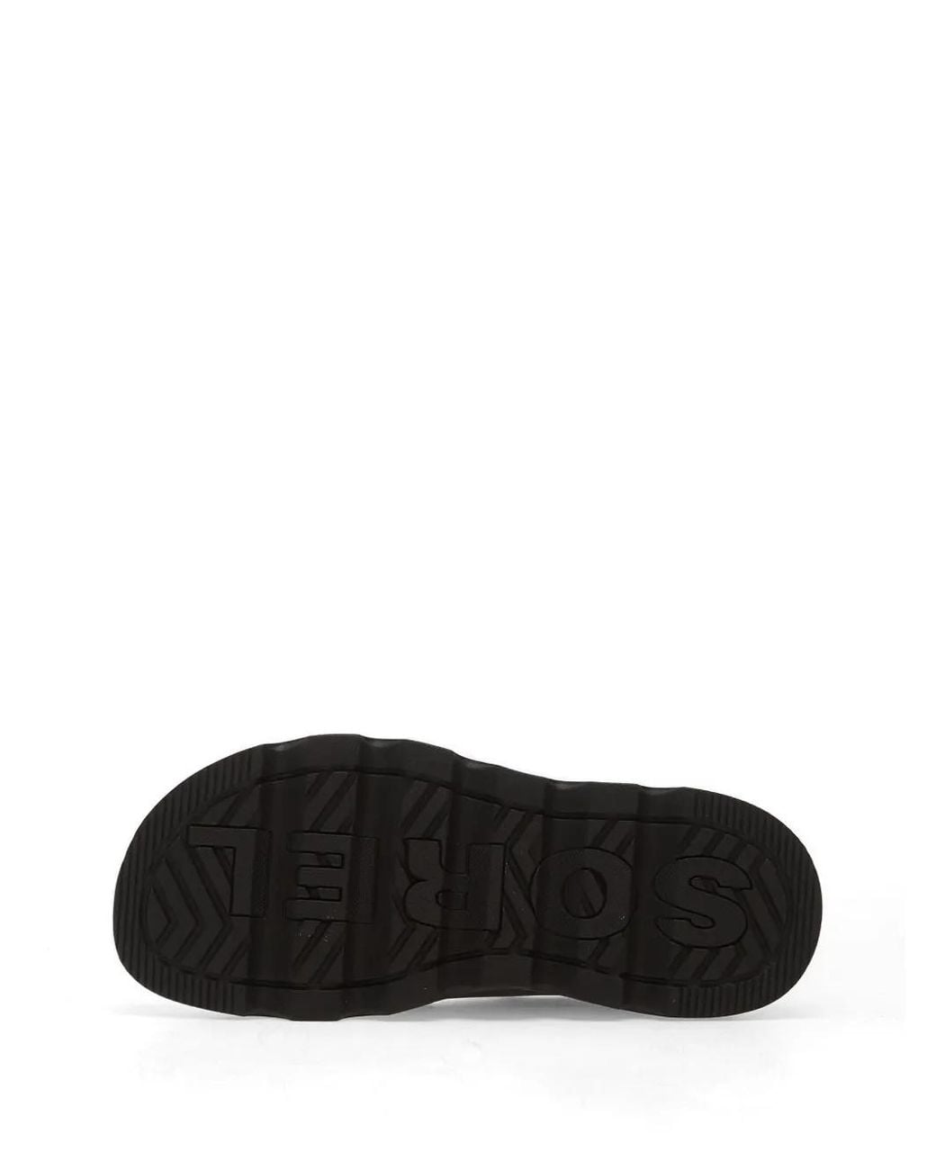 Sorel Black Sandales Kinetic Sunchase À Attache Scratch