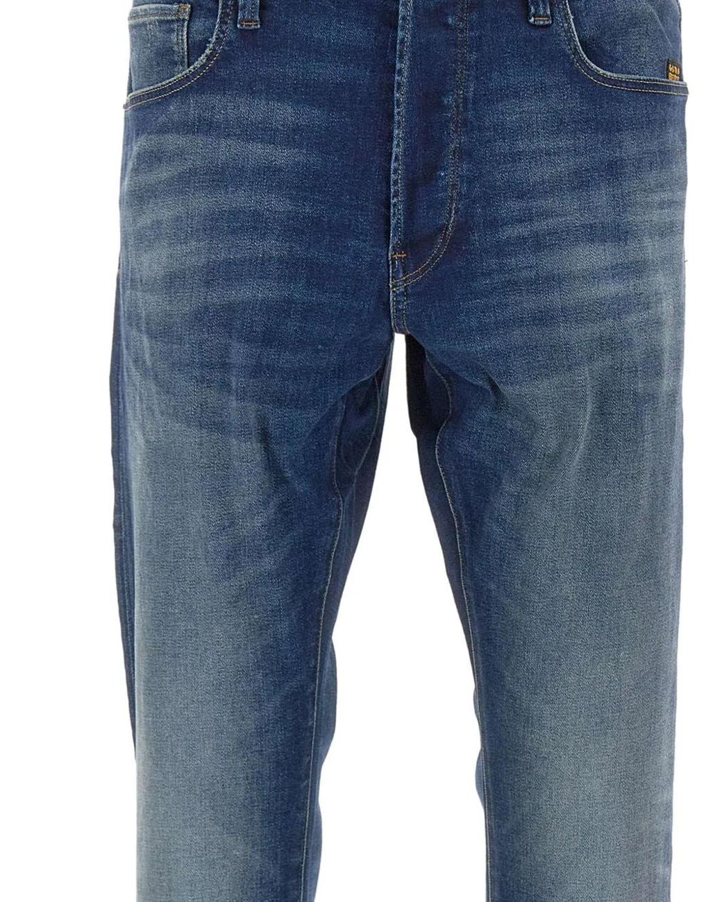 G-Star Blue Logo Patch Jeans for men
