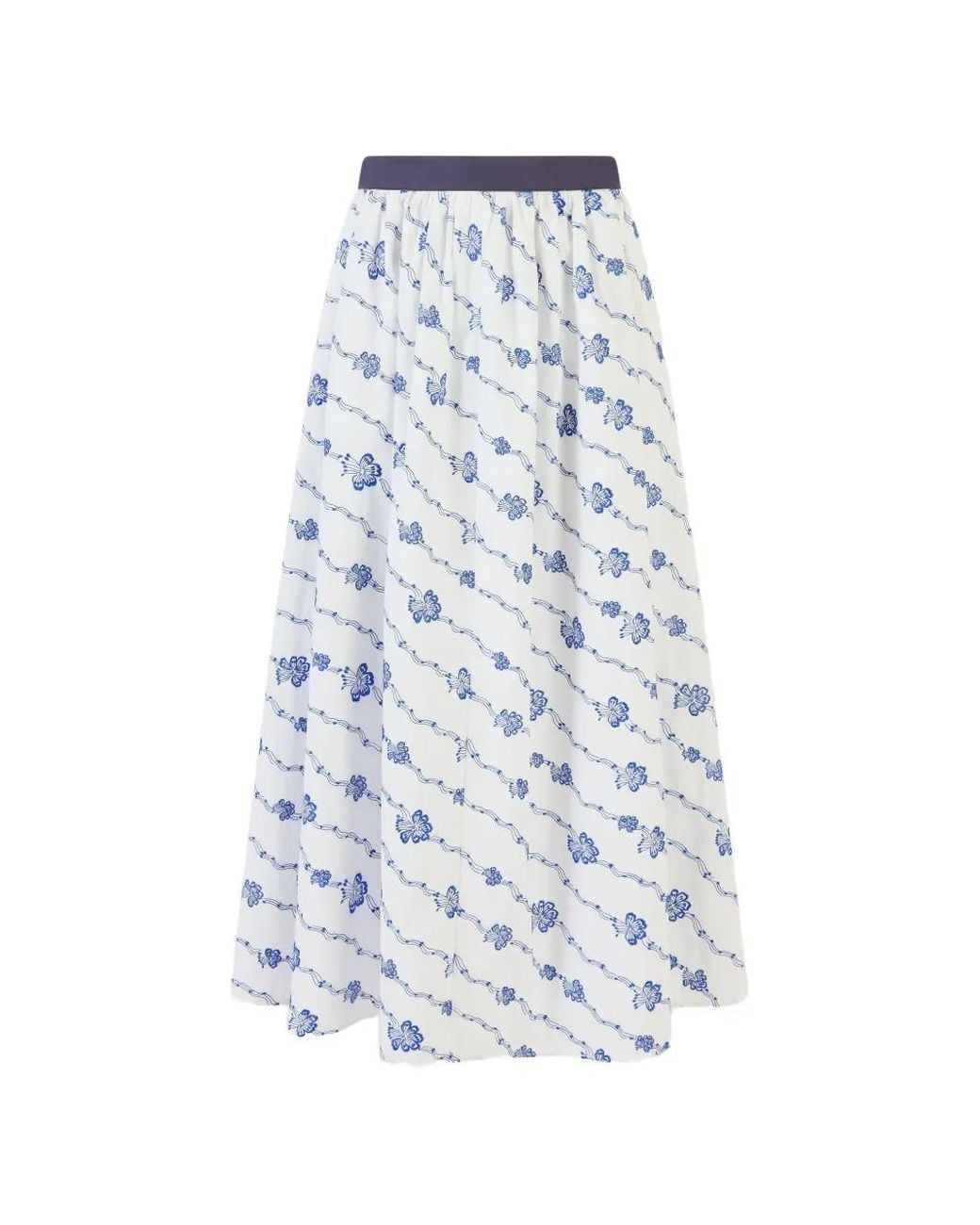 Rosie Assoulin White Easy Does It Skirt