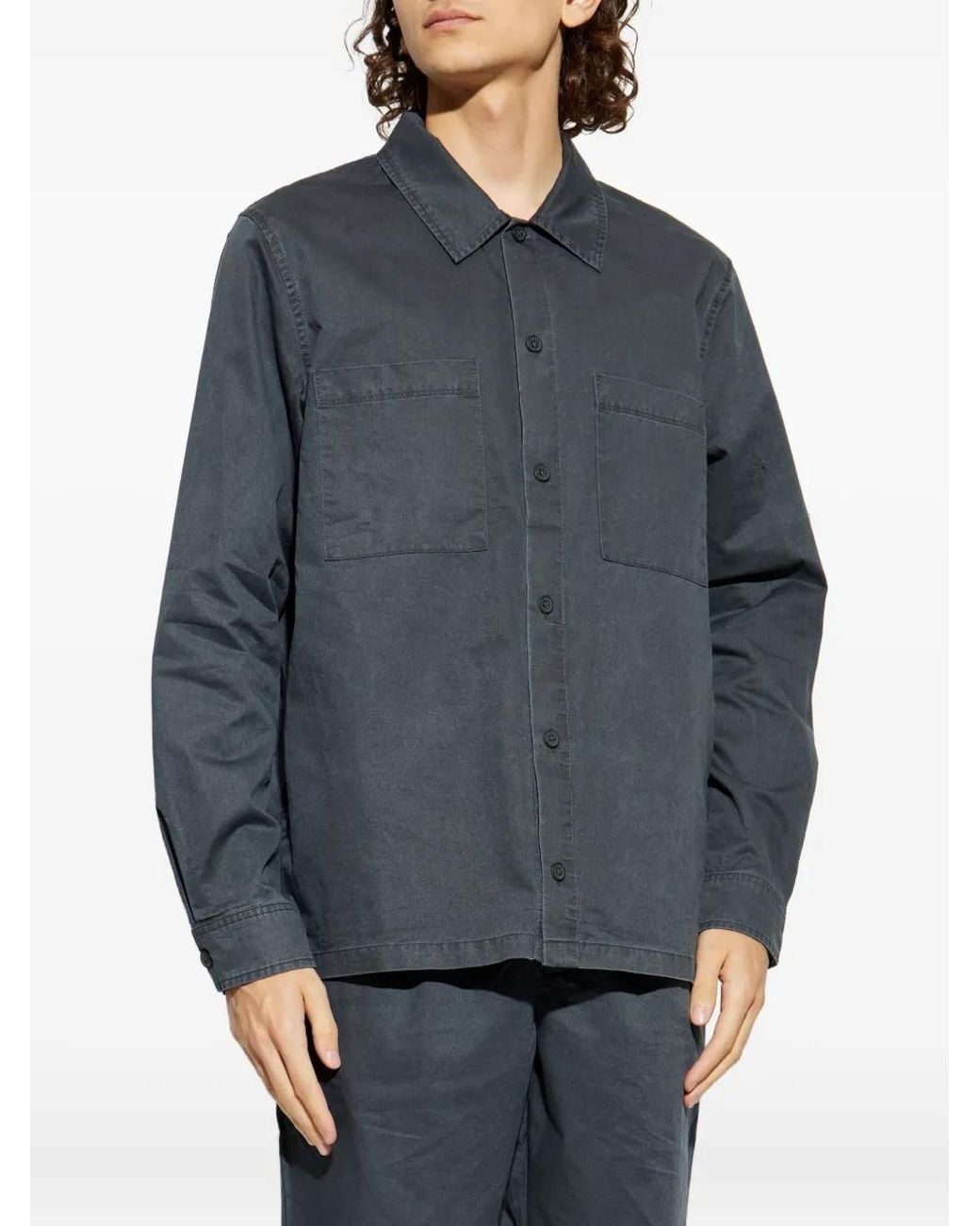 Samsøe & Samsøe Blue Sataka Pocket Button Shirt for men