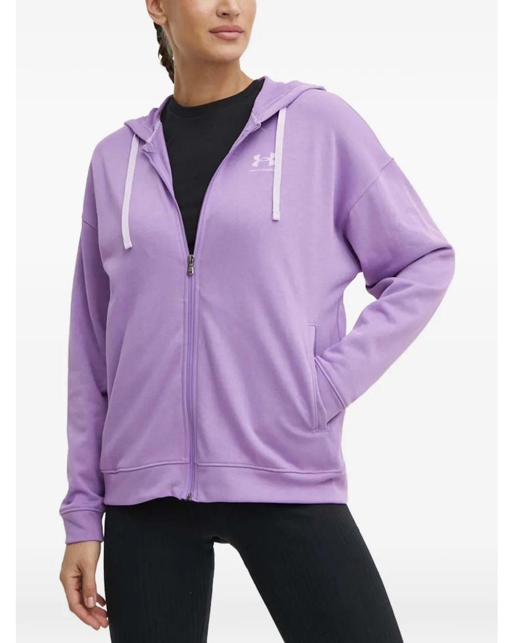 Under Armour Purple Zip Hooded Sweatshirt