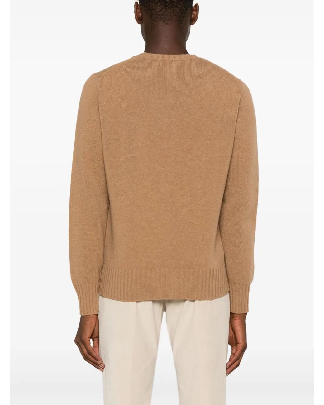 Jersey Con Cuello Redondo Doppiaa de hombre de color Brown