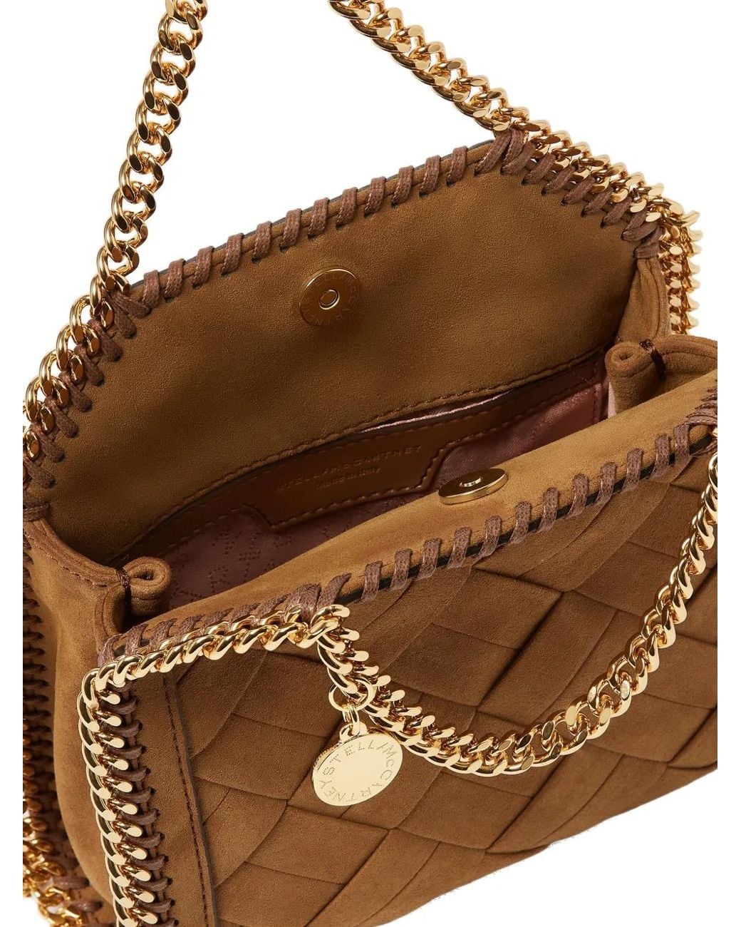 Stella McCartney Brown Falabella Tiny Tote Bag
