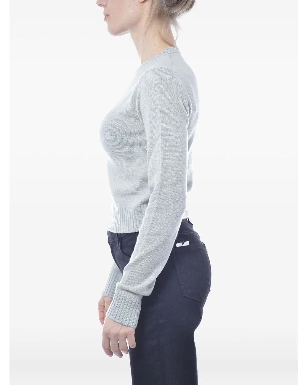 Jil Sander Gray Wool Sweater