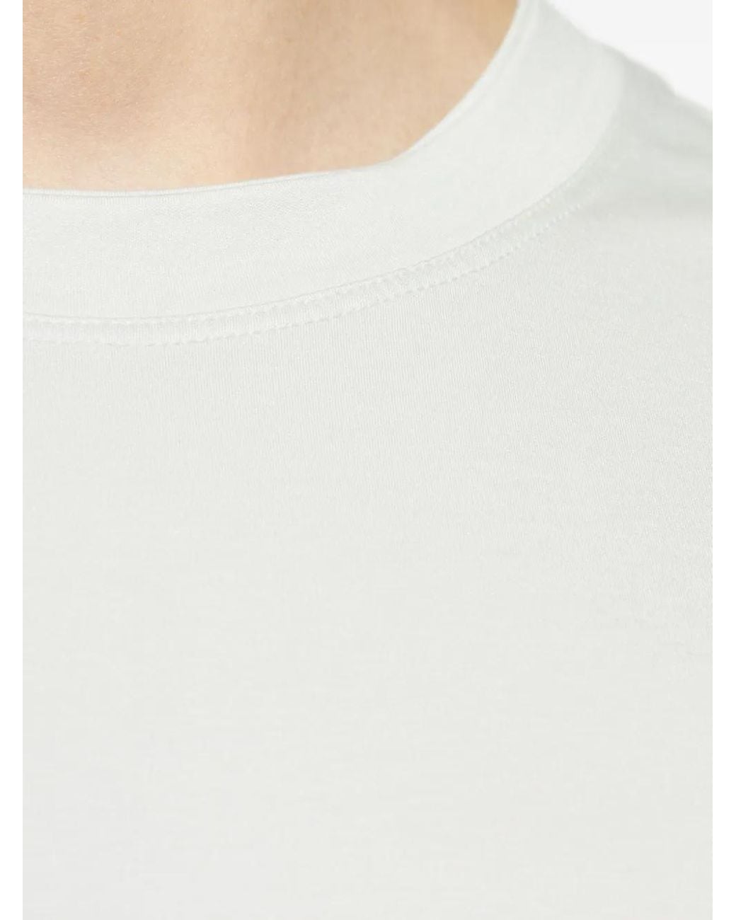 Eleventy White Mm-Logo Crew-Neck T-Shirt for men
