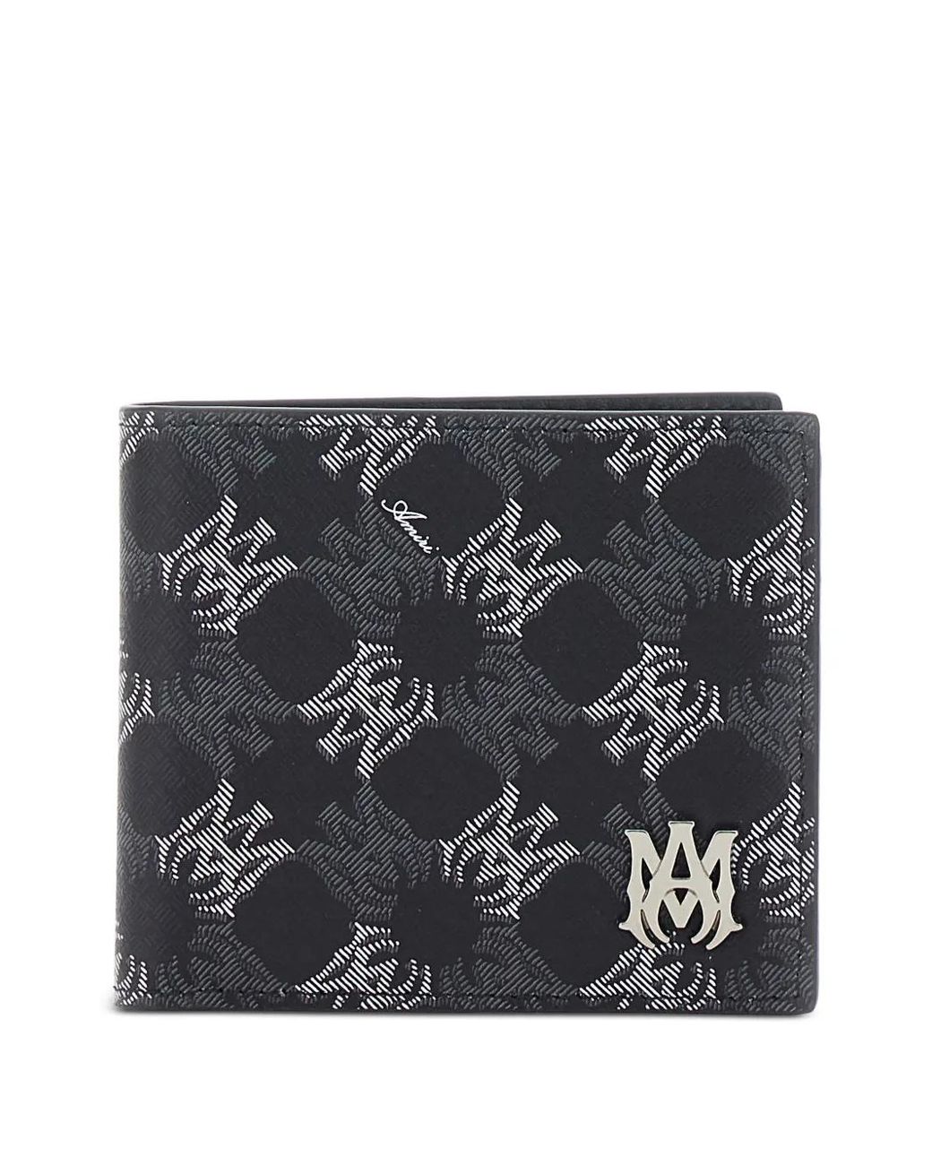Amiri Black Logo-Plaque Wallet for men