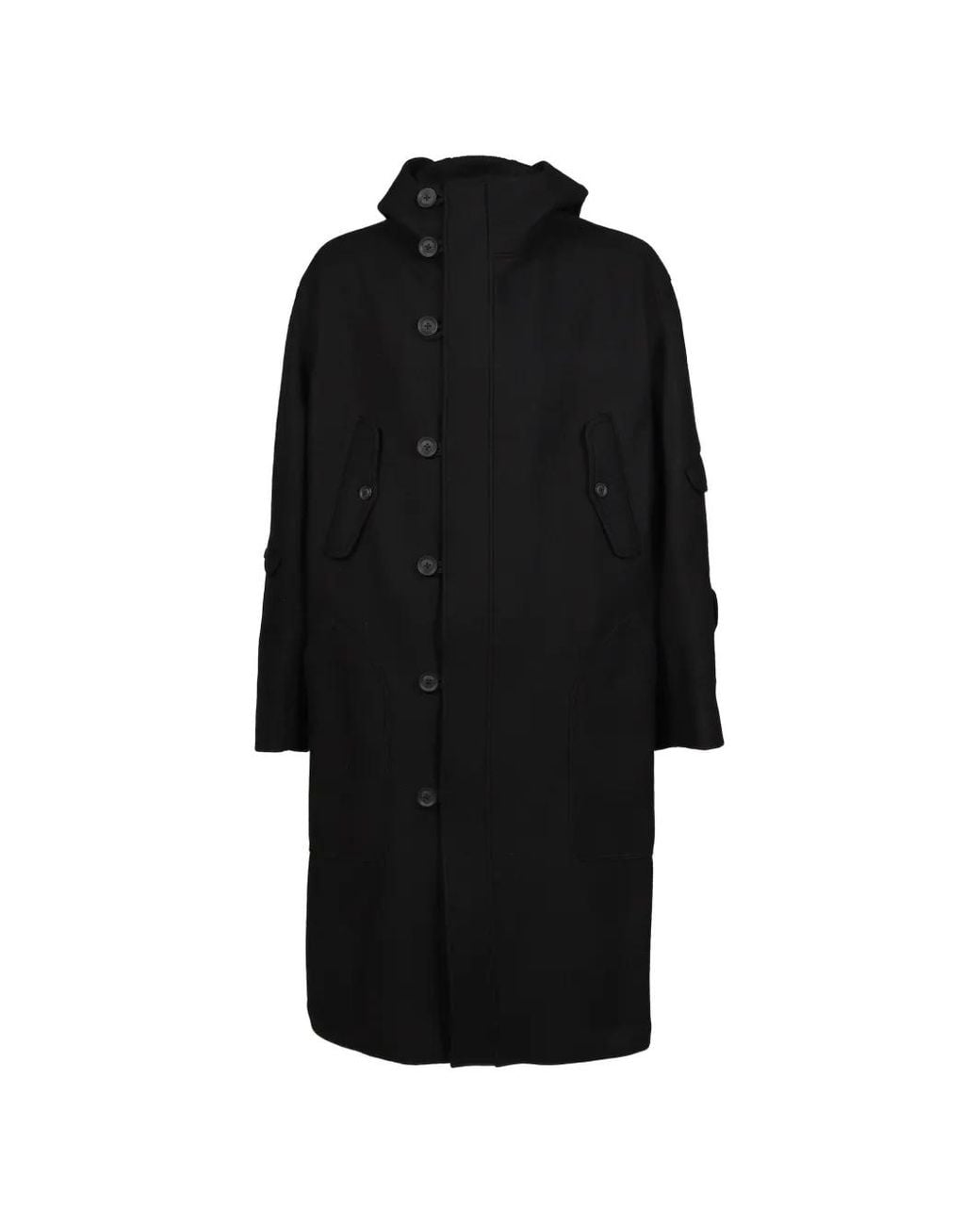 Yohji Yamamoto Black Parka D'Inspiration Militaire for men