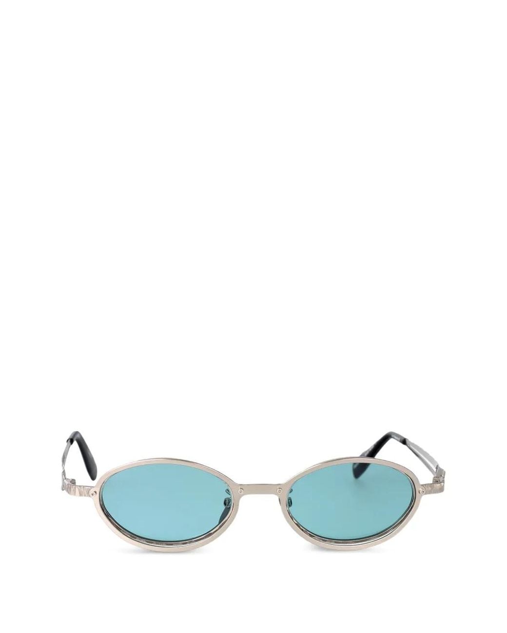 Kuboraum Blue Maske H18 Oval-Frame Sunglasses