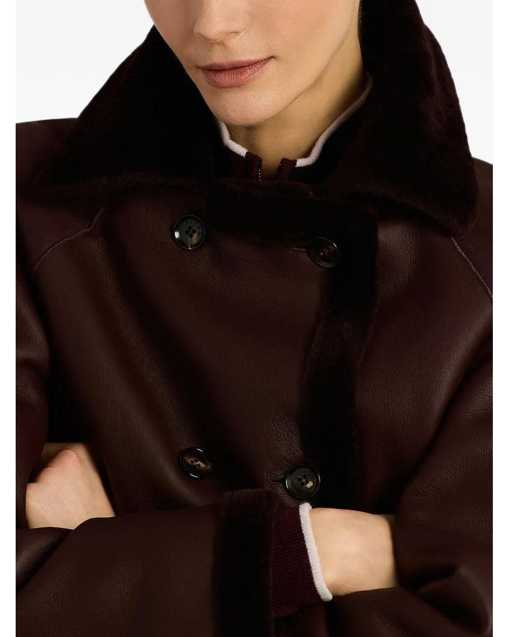 Kiton Brown Reversible Double-Breasted Jacket
